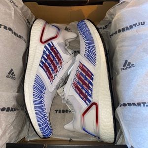 Ultra boost 20 red white and blue size 11